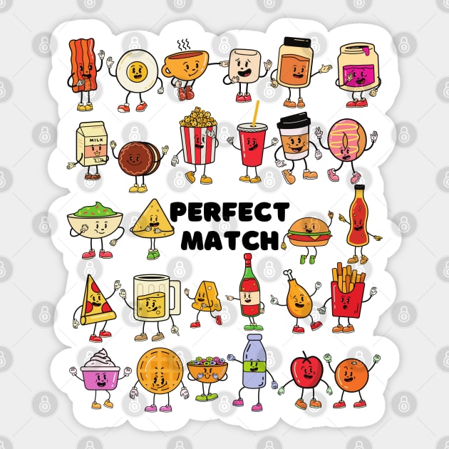 Perfect Match Sticker by Unique Treats Designs